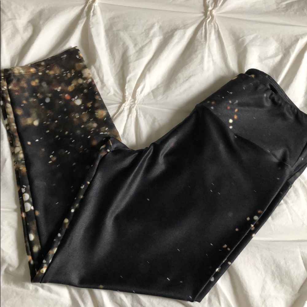 Goldsheep Capri falling lights leggings